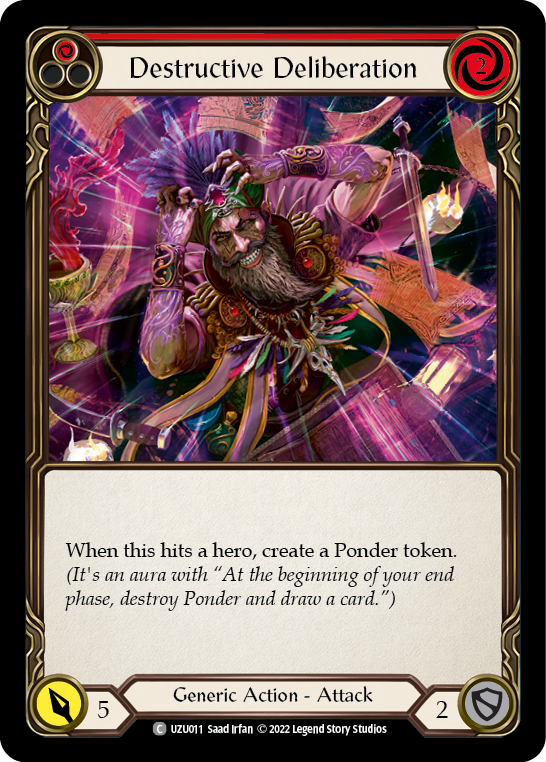 Destructive Deliberation (Red) - Flesh and Blood TCG - MoxLand