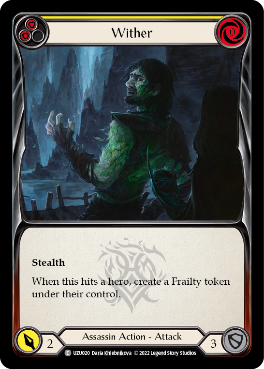 Wither (Yellow) - Flesh and Blood TCG - MoxLand