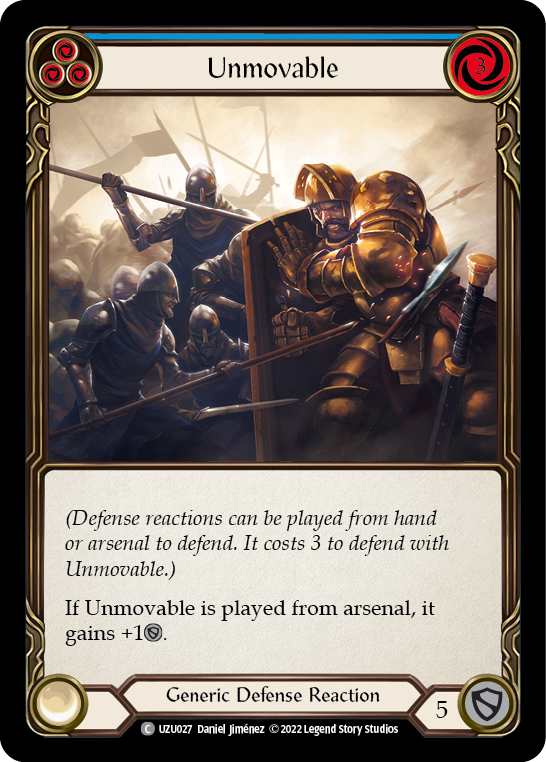 Unmovable (Blue) - Flesh and Blood TCG - MoxLand