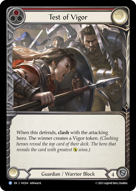 Test of Vigor (Red) - Flesh and Blood TCG - MoxLand
