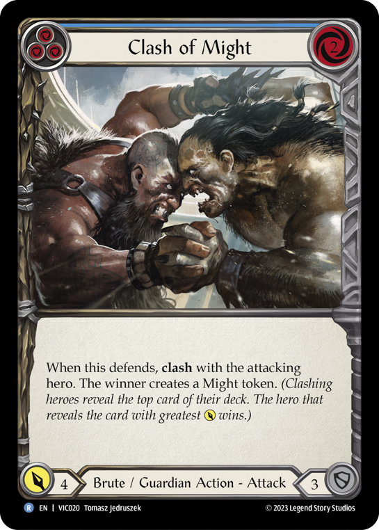 Clash of Might (Blue) - Flesh and Blood TCG - MoxLand