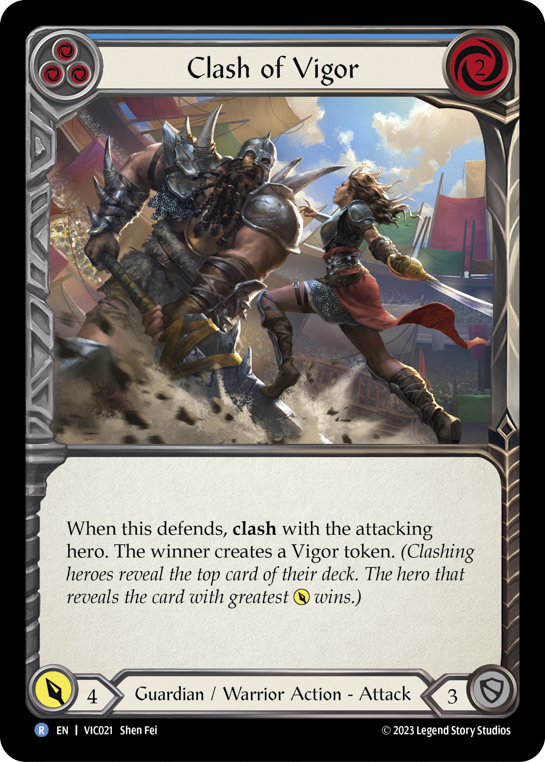 Clash of Vigor (Blue) - Flesh and Blood TCG - MoxLand