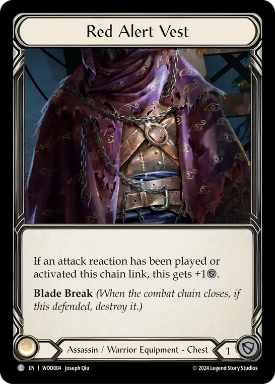 Red Alert Vest - Flesh and Blood TCG - MoxLand