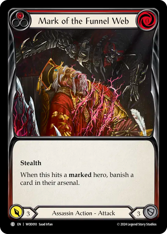Mark of the Funnel Web (Red) - Flesh and Blood TCG - MoxLand