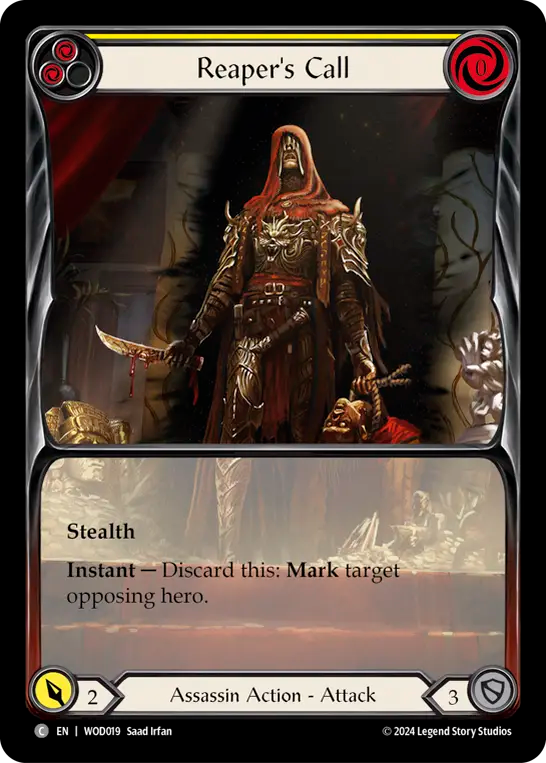 Reaper's Call (Yellow) - Flesh and Blood TCG - MoxLand