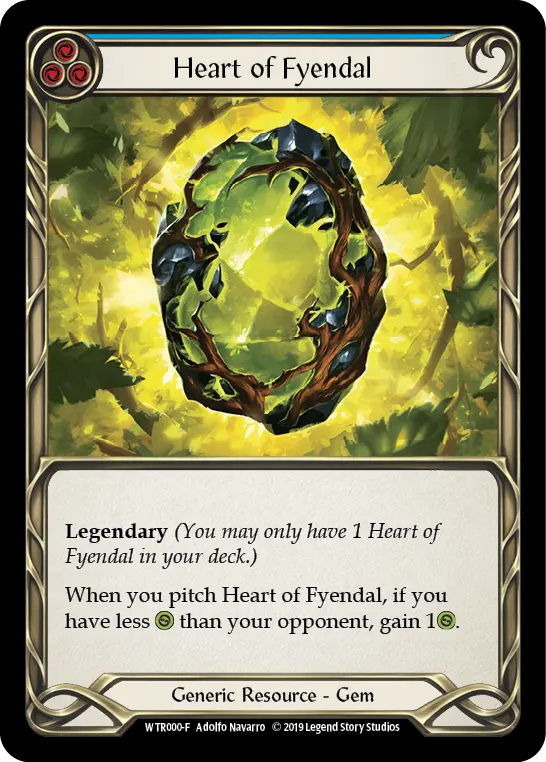 Heart of Fyendal (Blue) - Flesh and Blood TCG - MoxLand