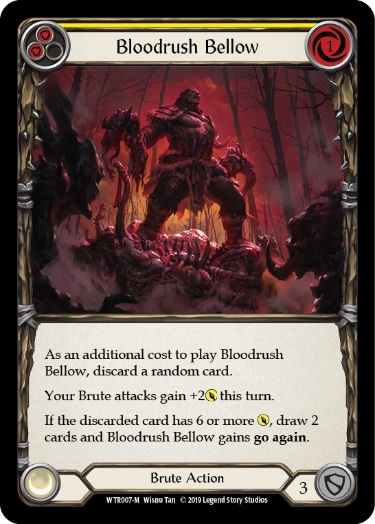 Bloodrush Bellow (Yellow) - Flesh and Blood TCG - MoxLand