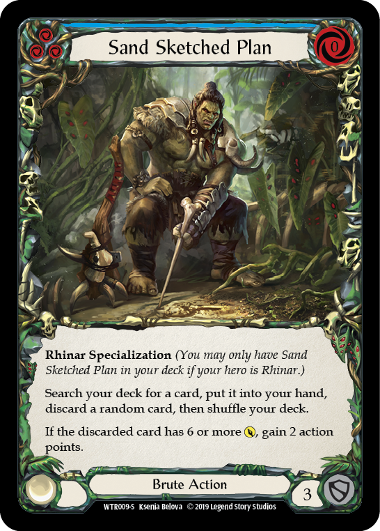 Sand Sketched Plan (Blue) - Flesh and Blood TCG - MoxLand