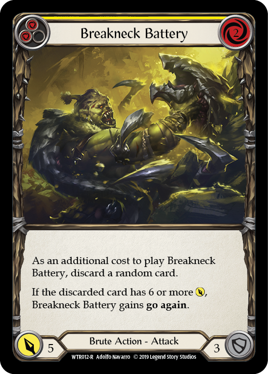 Breakneck Battery (Yellow) - Flesh and Blood TCG - MoxLand