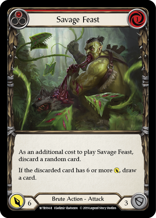Savage Feast (Red) - Flesh and Blood TCG - MoxLand