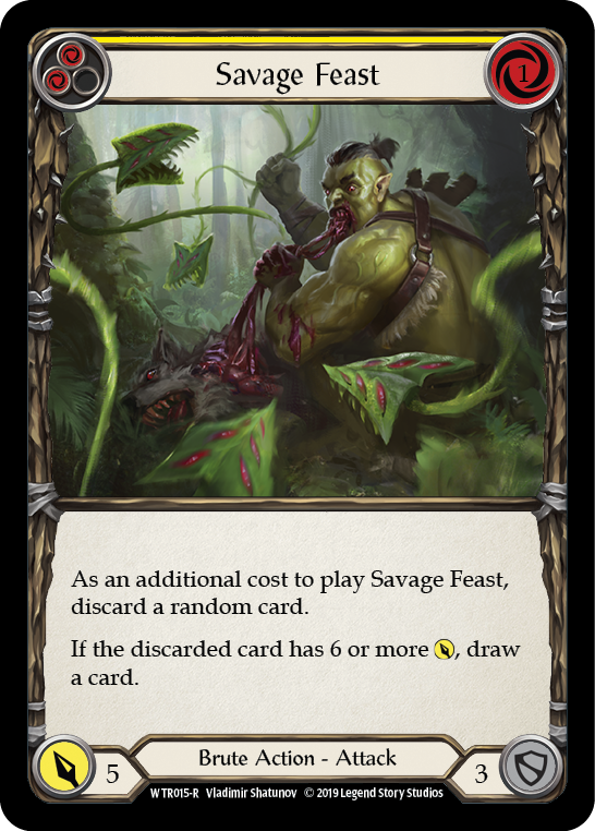 Savage Feast (Yellow) - Flesh and Blood TCG - MoxLand