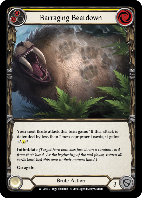 Barraging Beatdown (Yellow) - Flesh and Blood TCG - MoxLand