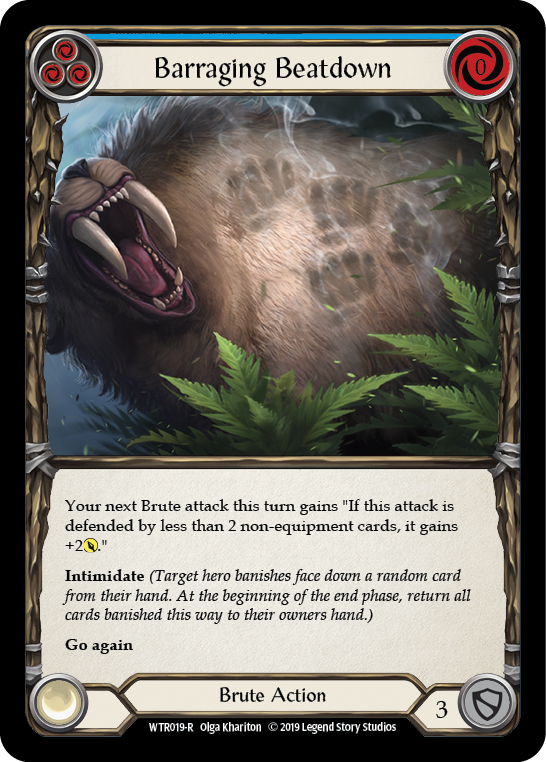Barraging Beatdown (Blue) - Flesh and Blood TCG - MoxLand