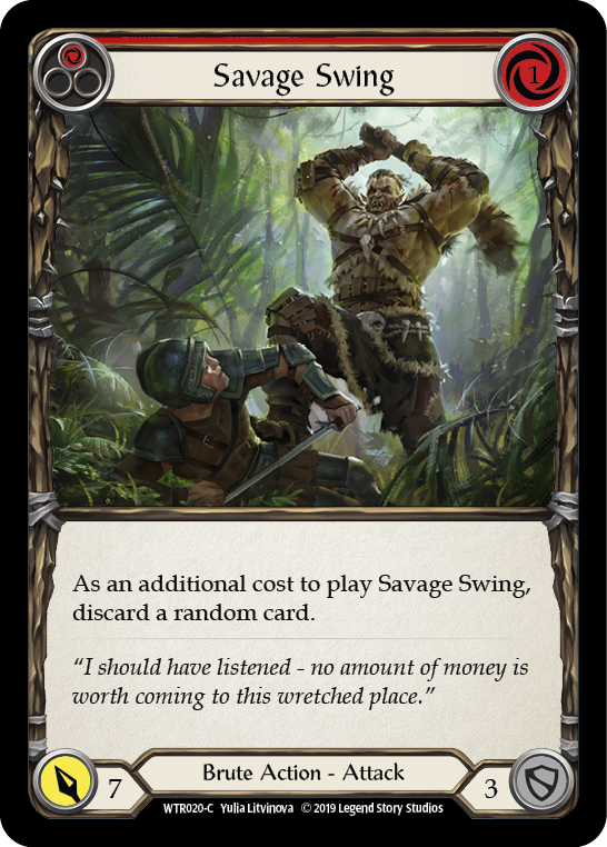 Savage Swing (Red) - Flesh and Blood TCG - MoxLand
