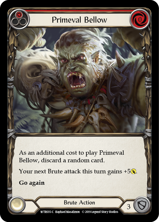 Primeval Bellow (Red) - Flesh and Blood TCG - MoxLand