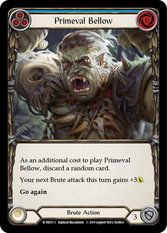 Primeval Bellow (Blue) - Flesh and Blood TCG - MoxLand