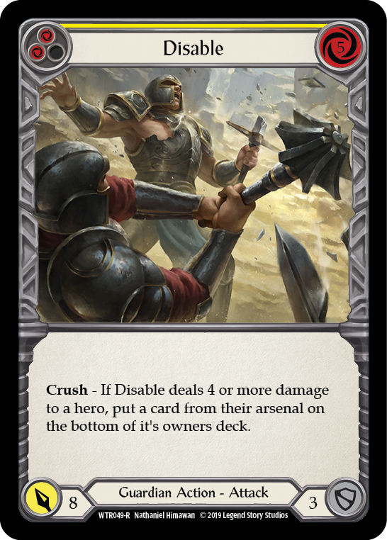 Disable (Yellow) - Flesh and Blood TCG - MoxLand
