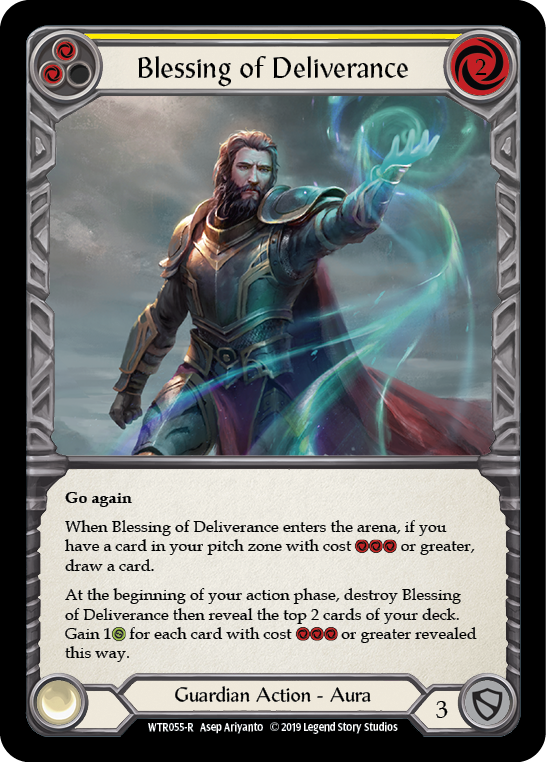 Blessing of Deliverance (Yellow) - Flesh and Blood TCG - MoxLand