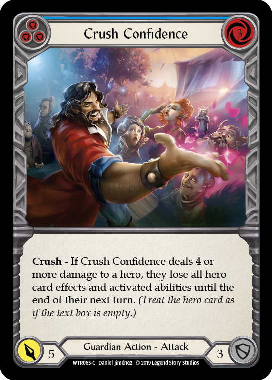Crush Confidence (Blue) - Flesh and Blood TCG - MoxLand