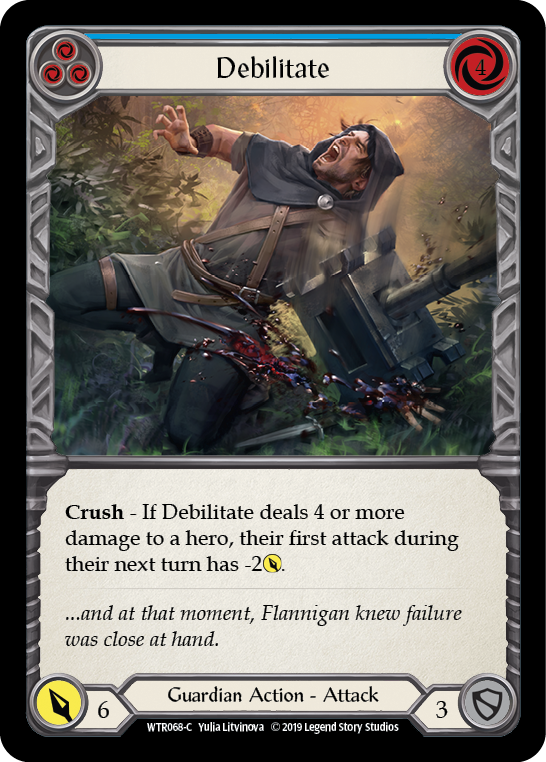 Debilitate (Blue) - Flesh and Blood TCG - MoxLand