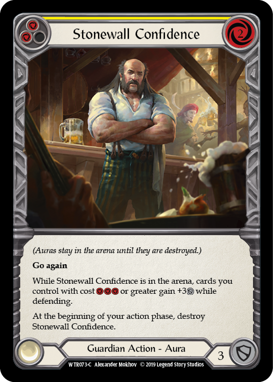 Stonewall Confidence (Yellow) - Flesh and Blood TCG - MoxLand