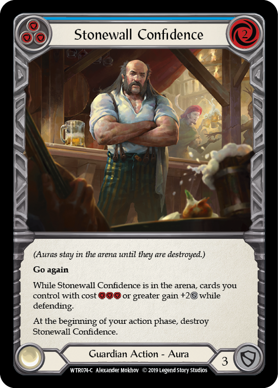 Stonewall Confidence (Blue) - Flesh and Blood TCG - MoxLand