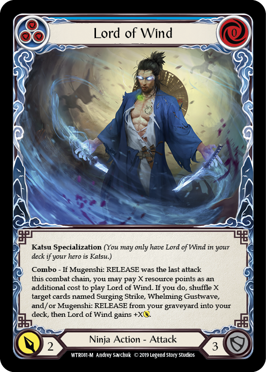 Lord of Wind (Blue) - Flesh and Blood TCG - MoxLand