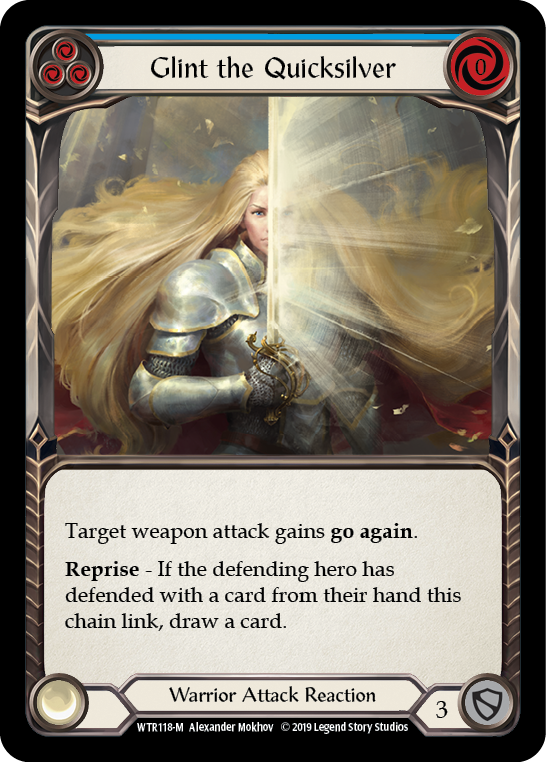 Glint the Quicksilver (Blue) - Flesh and Blood TCG - MoxLand