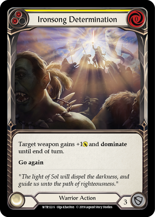 Ironsong Determination (Yellow) - Flesh and Blood TCG - MoxLand