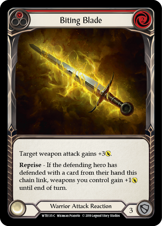 Biting Blade (Red) - Flesh and Blood TCG - MoxLand