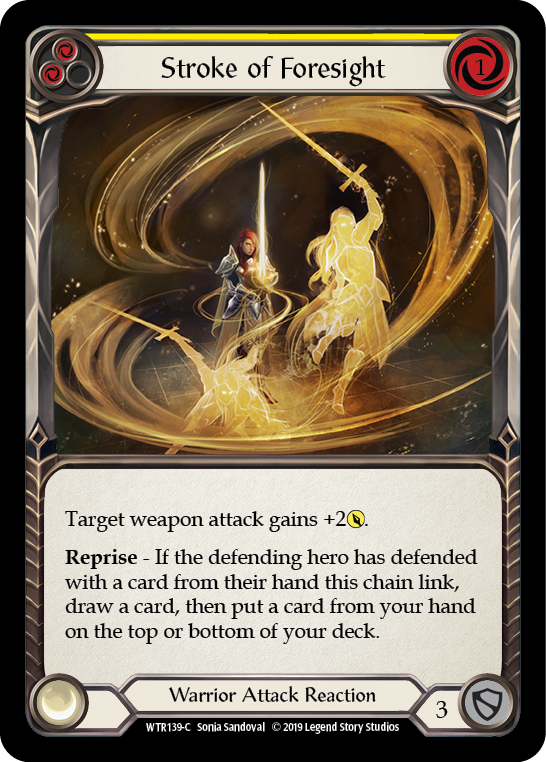 Stroke of Foresight (Yellow) - Flesh and Blood TCG - MoxLand