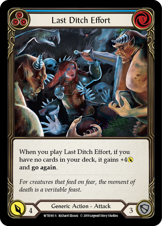 Last Ditch Effort (Blue) - Flesh and Blood TCG - MoxLand