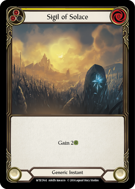 Sigil of Solace (Yellow) - Flesh and Blood TCG - MoxLand