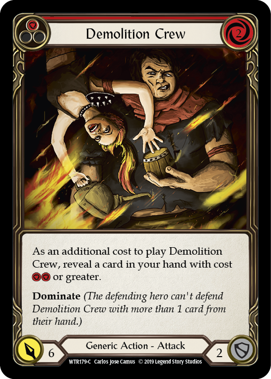 Demolition Crew (Red) - Flesh and Blood TCG - MoxLand