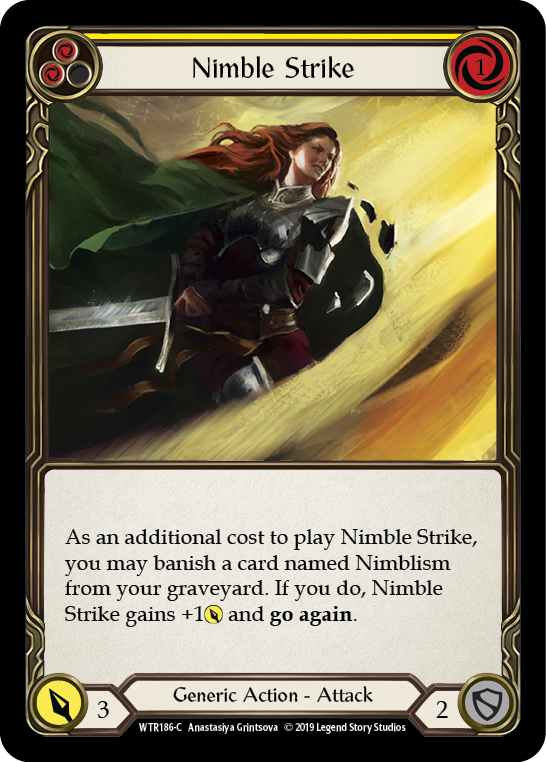 Nimble Strike (Yellow) - Flesh and Blood TCG - MoxLand