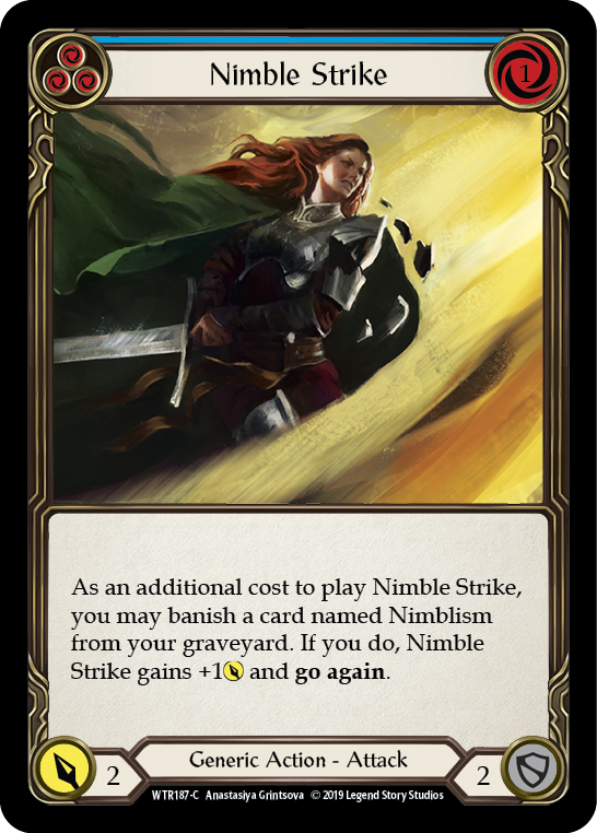 Nimble Strike (Blue) - Flesh and Blood TCG - MoxLand