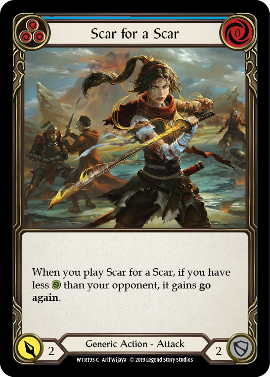 Scar for a Scar (Blue) - Flesh and Blood TCG - MoxLand