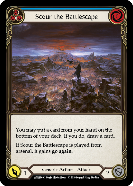 Scour the Battlescape (Blue) - Flesh and Blood TCG - MoxLand