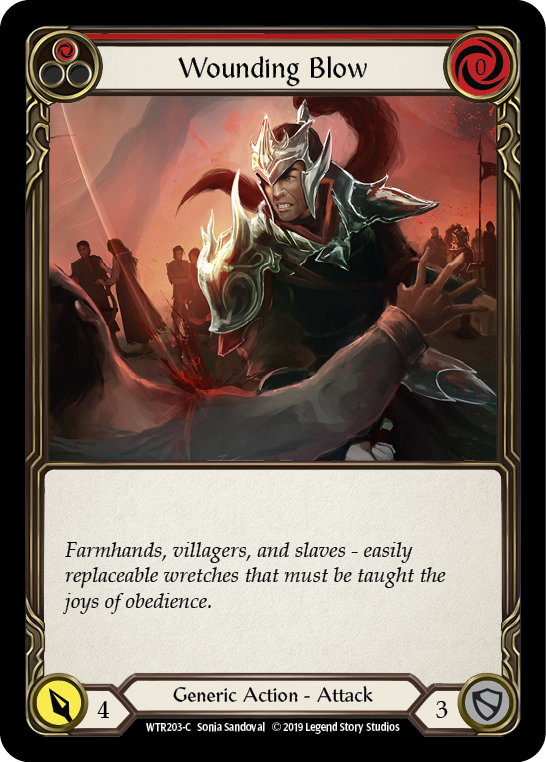 Wounding Blow (Red) - Flesh and Blood TCG - MoxLand