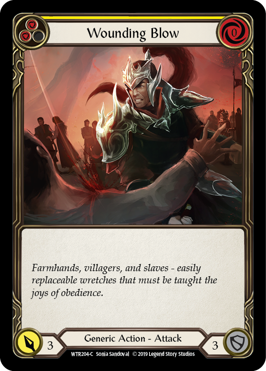 Wounding Blow (Yellow) - Flesh and Blood TCG - MoxLand