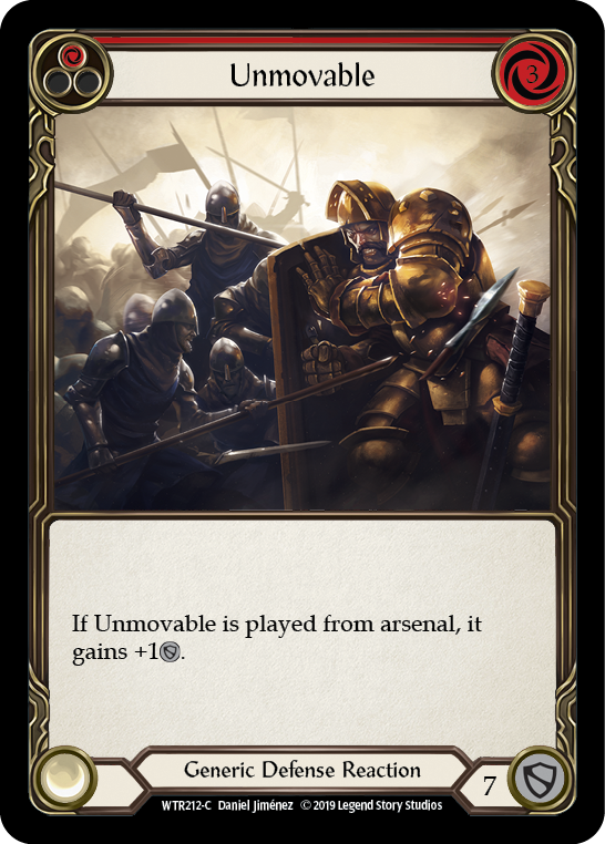 Unmovable (Red) - Flesh and Blood TCG - MoxLand