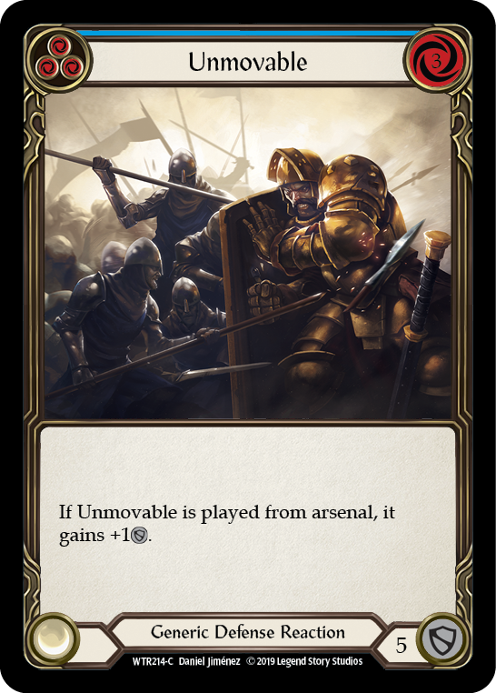 Unmovable (Blue) - Flesh and Blood TCG - MoxLand