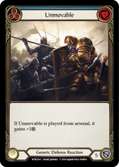 Unmovable (Blue) - Flesh and Blood TCG - MoxLand