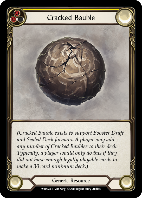 Cracked Bauble (Yellow) - Flesh and Blood TCG - MoxLand