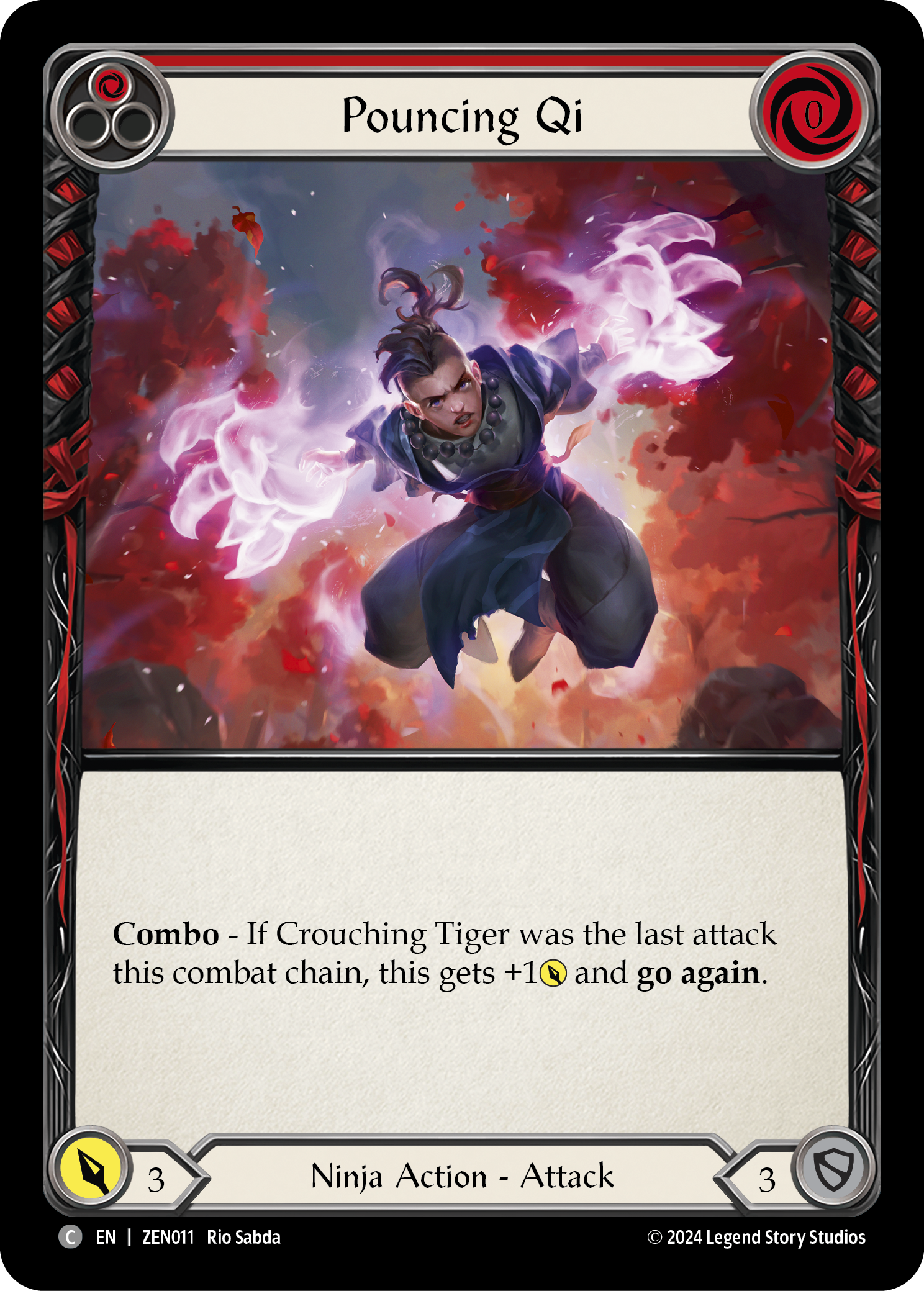 Pouncing Qi (Red) - Flesh and Blood TCG - MoxLand