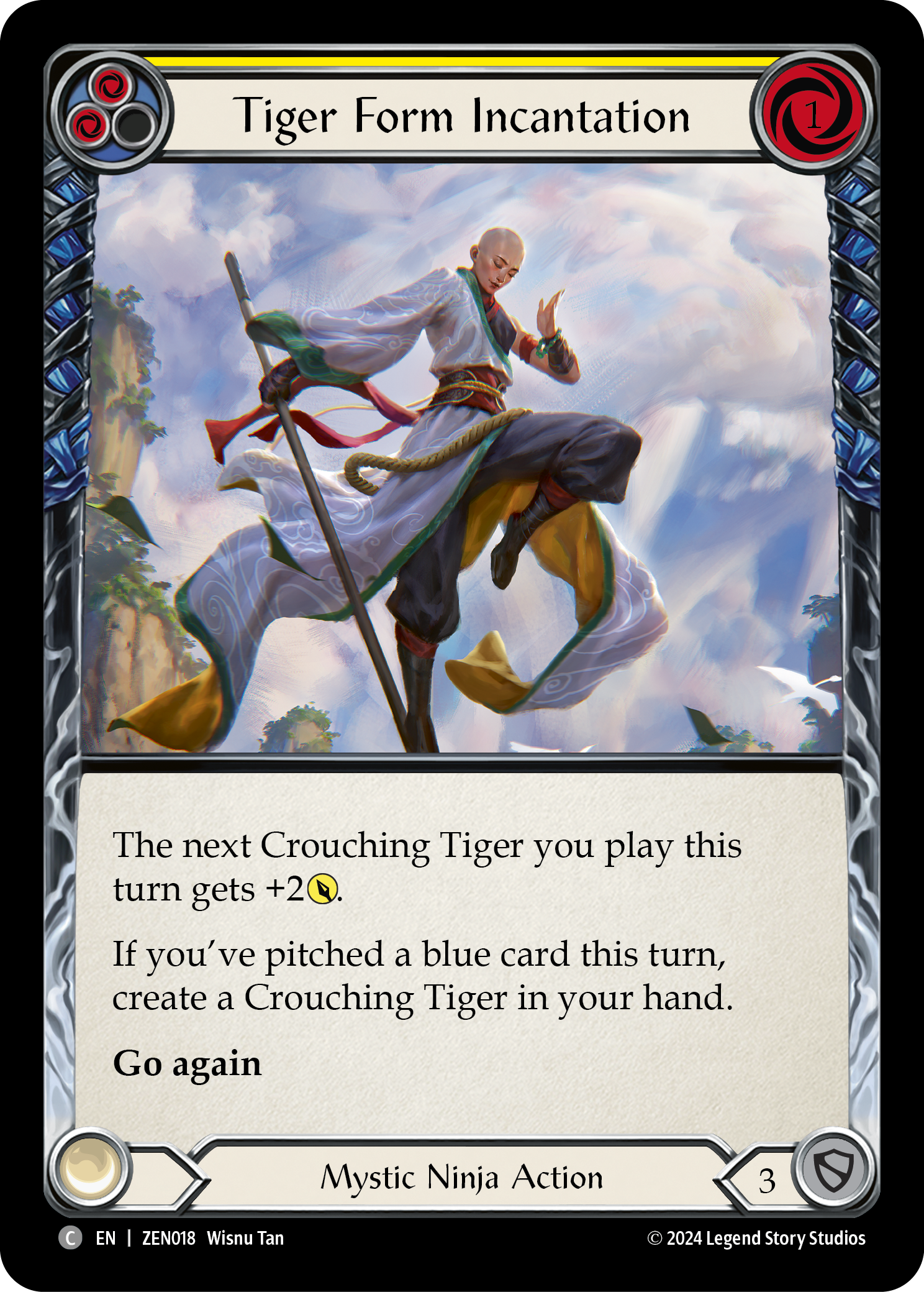 Tiger Form Incantation (Yellow) - Flesh and Blood TCG - MoxLand