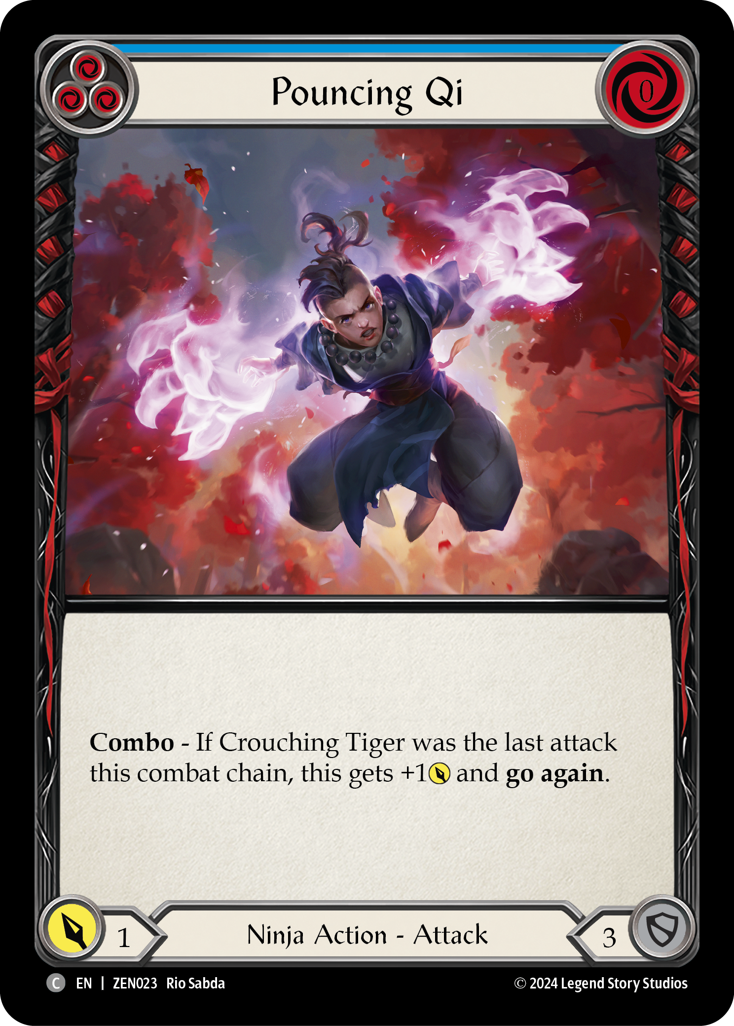 Pouncing Qi (Blue) - Flesh and Blood TCG - MoxLand