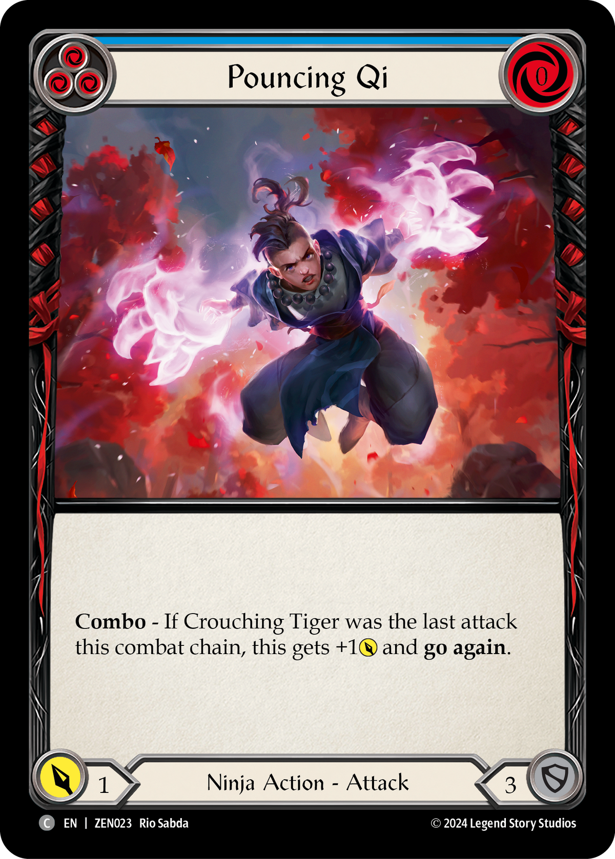 Pouncing Qi (Blue) - Flesh and Blood TCG - MoxLand