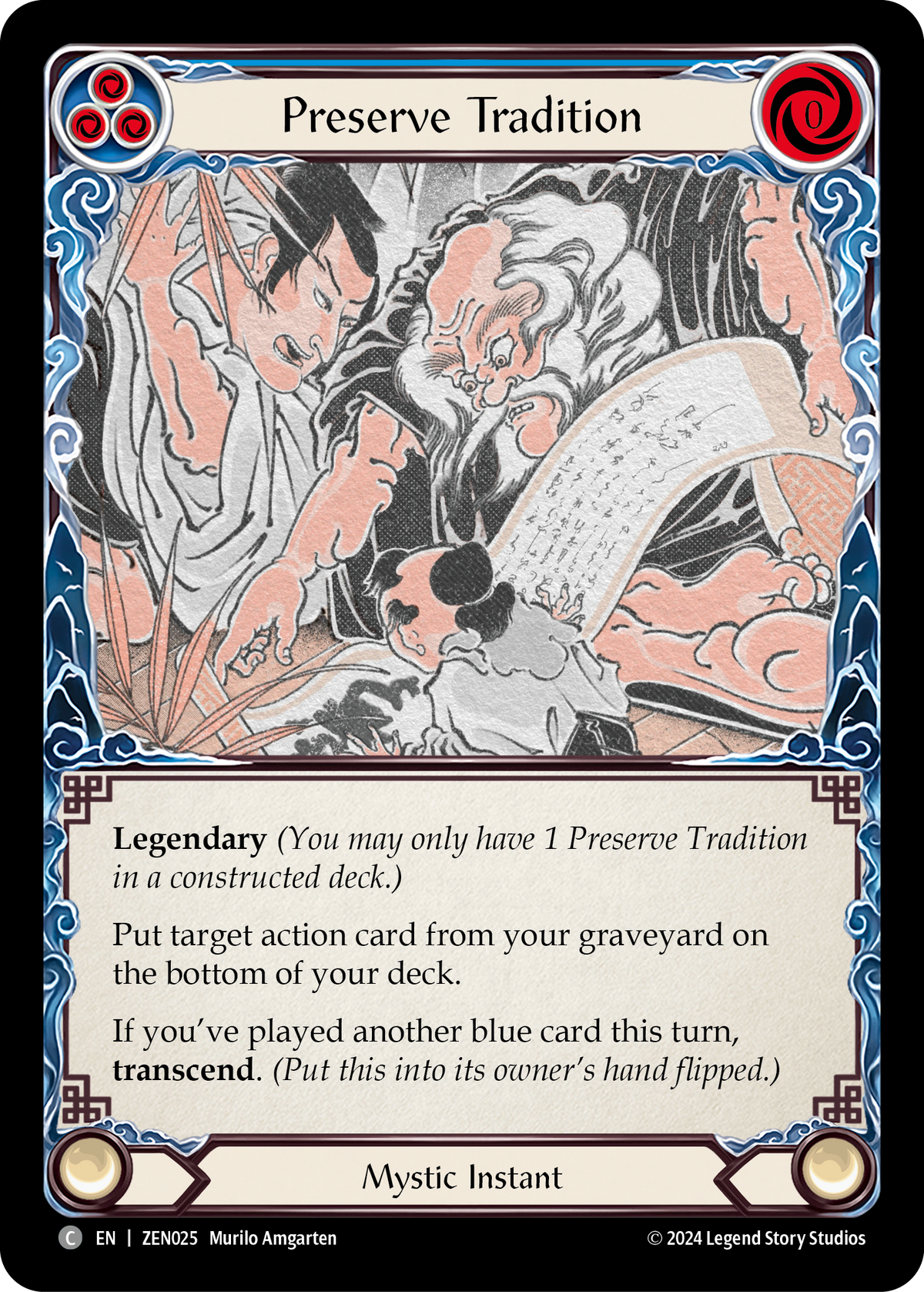 Preserve Tradition (Blue) // Inner Chi (Blue) - Flesh and Blood TCG - MoxLand