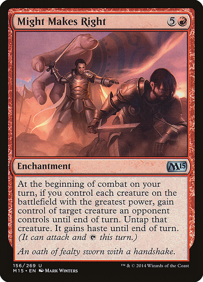 A Lei do Mais Forte / Might Makes Right - Magic: The Gathering - MoxLand